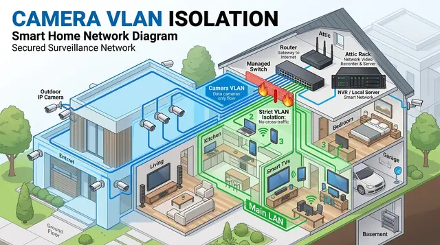 How to Isolate IP Cameras on a VLAN Without Breaking Local Recording