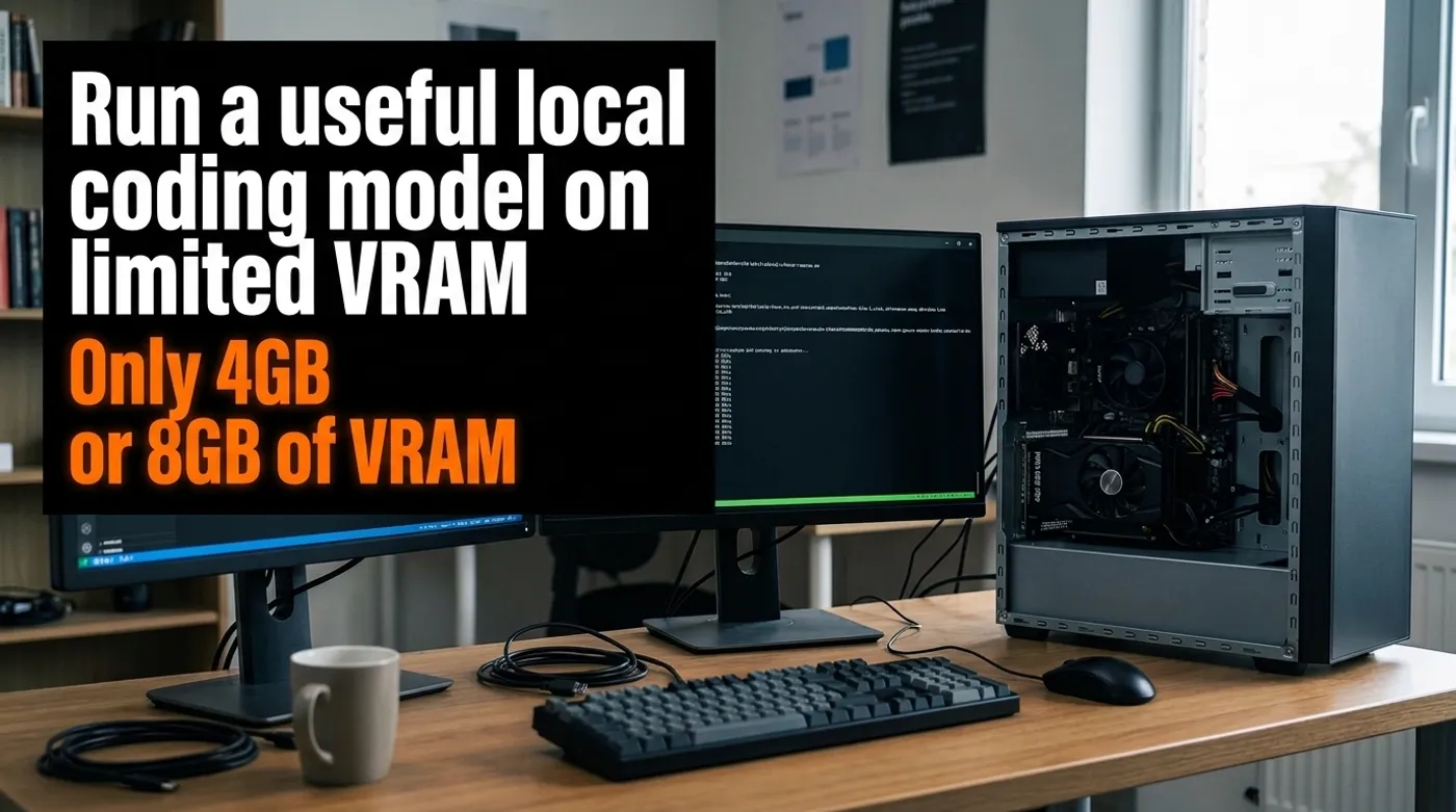 How to Run a Local Coding LLM With Only 4GB or 8GB of VRAM