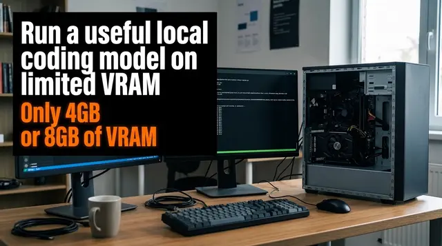 How to Run a Local Coding LLM With Only 4GB or 8GB of VRAM