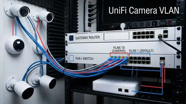 UniFi Camera VLAN Isolation for Local NVR Recording